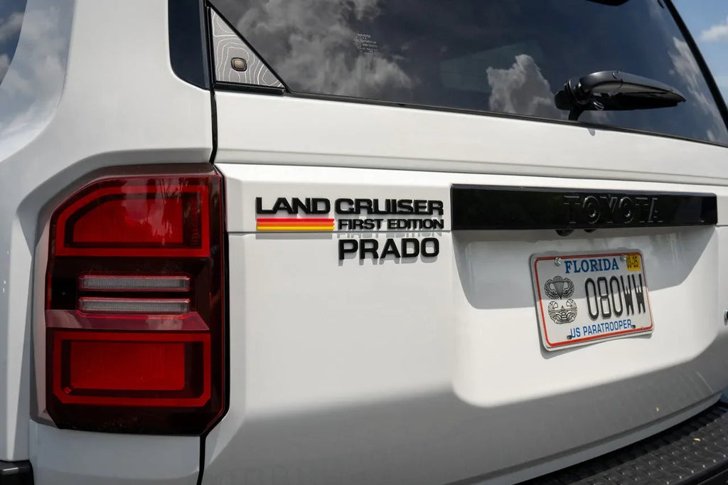 First Edition LC250 Acrylic Laser Series Tailgate Badge - 2024+ Land Cruiser StickerFab