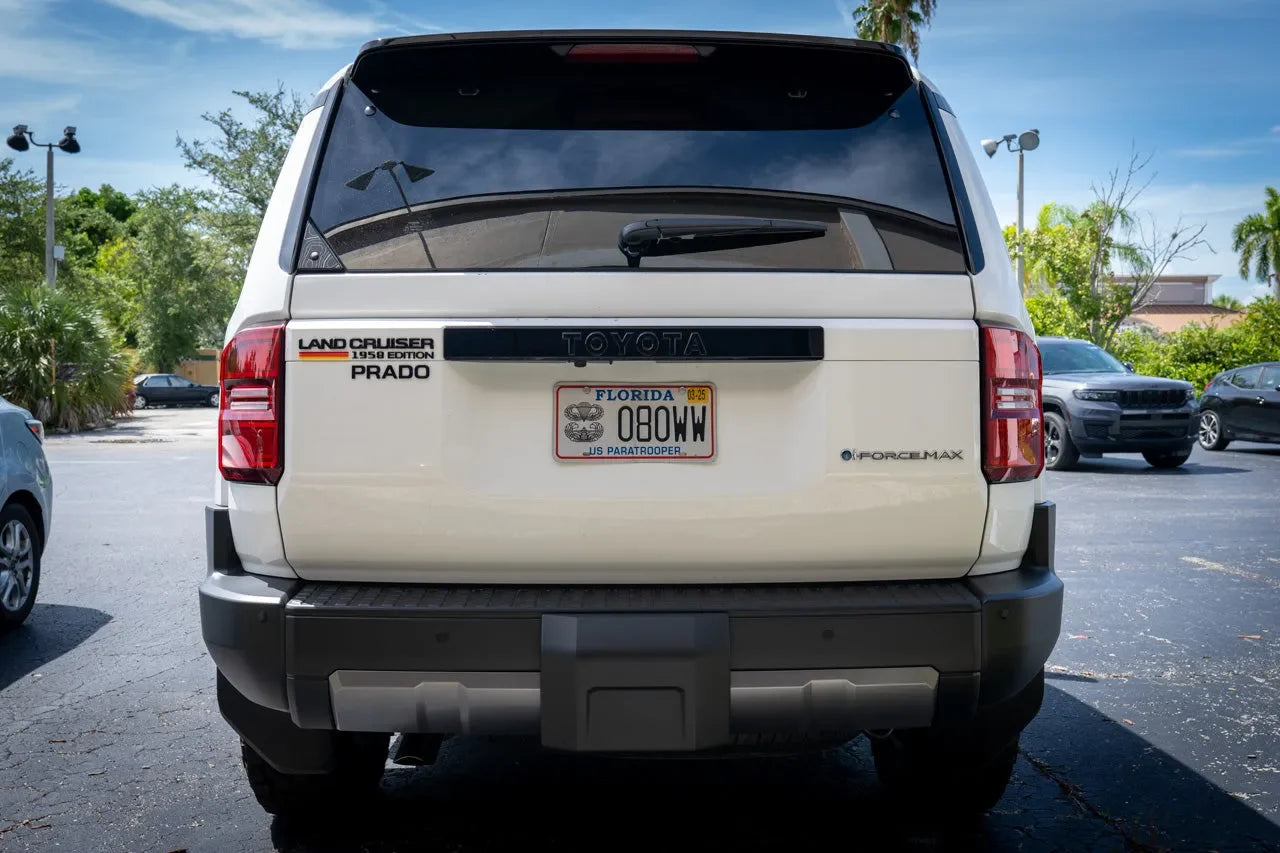 1958 Edition LC250 Acrylic Laser Series Tailgate Badge - 2024+ Land Cruiser StickerFab