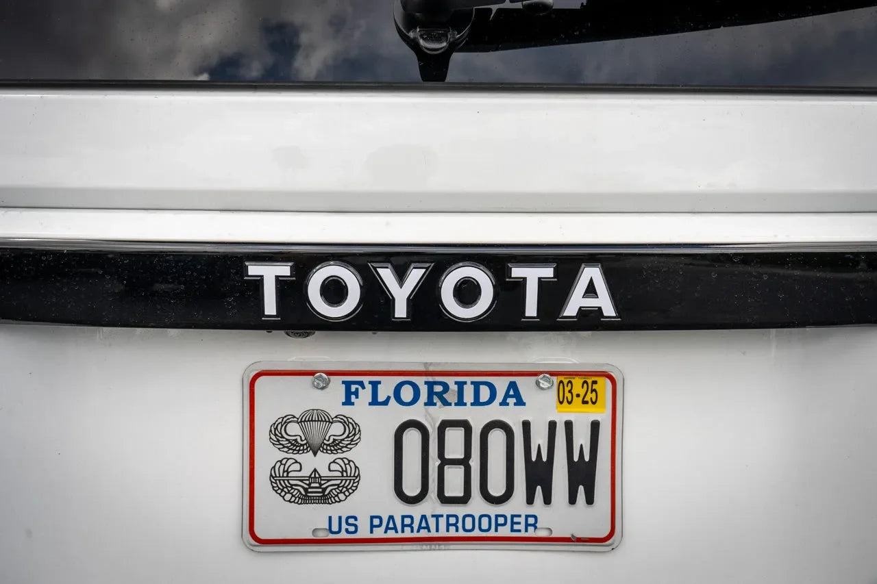 "TOYOTA" Rear Tailgate Emblem Overlays - 2024+ Land Cruiser StickerFab
