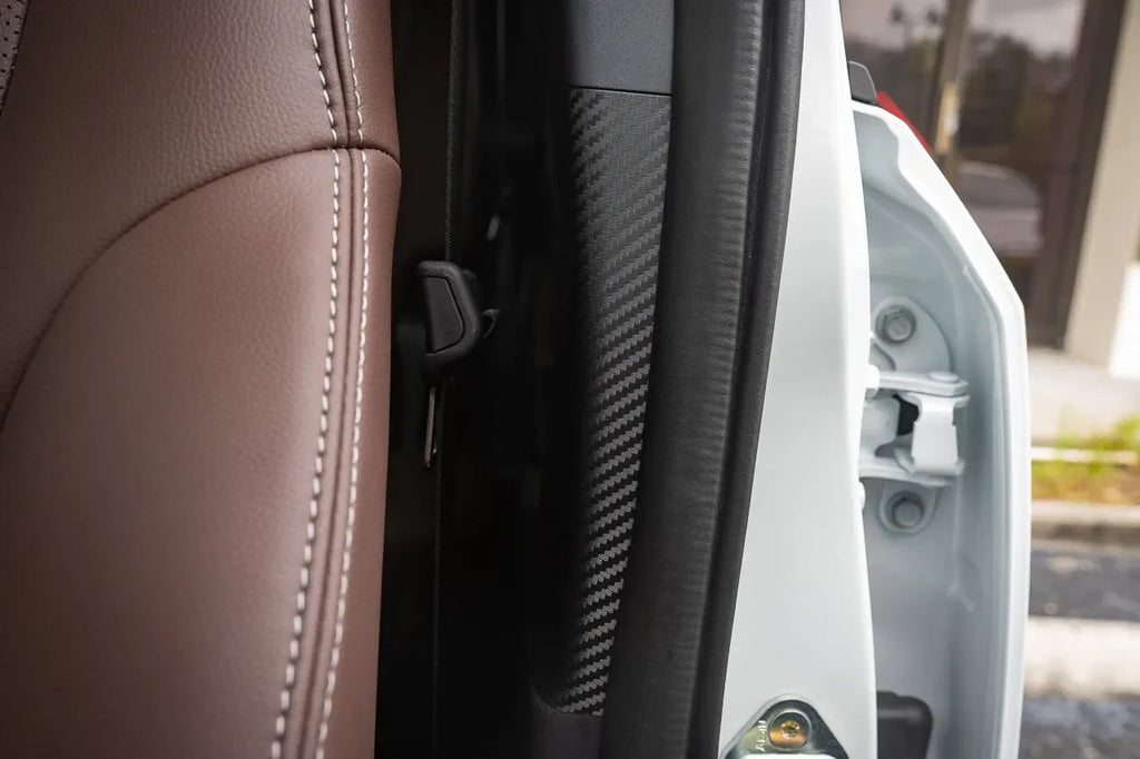 3D Carbon Seatbelt Panel Protection - 2024+ Land Cruiser / GX 550 StickerFab