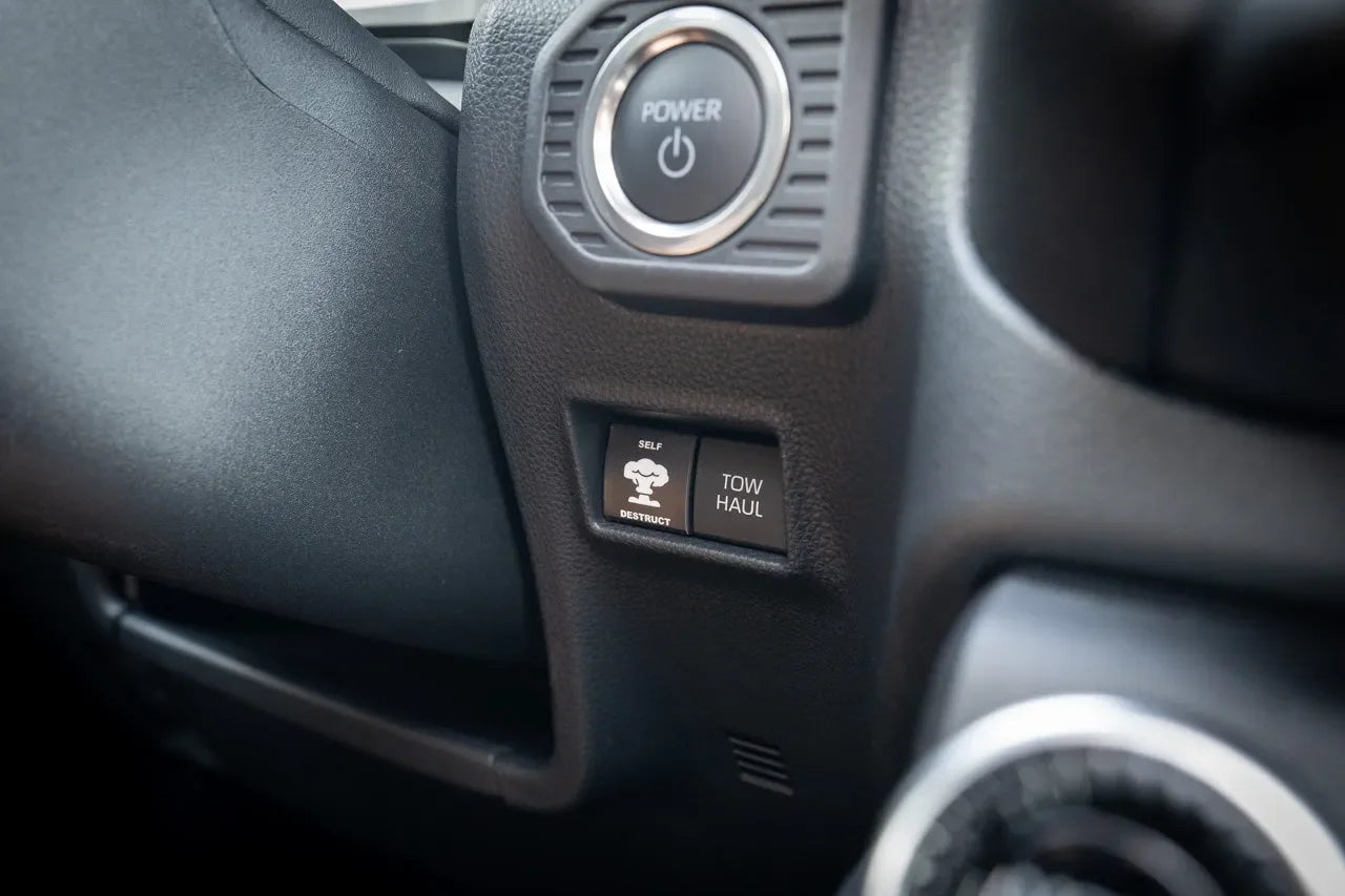 Ejecto Seato Blank Button Overlay - 2024+ Land Cruiser / Tacoma / 2025+ 4Runner StickerFab
