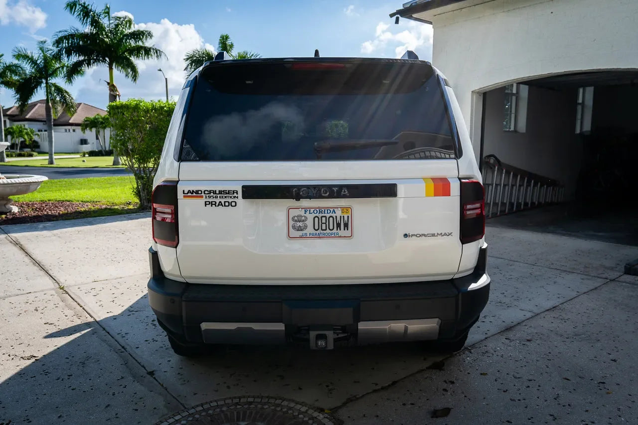 Heritage Retro TRD Style Tailgate Stripes - 2024+ Land Cruiser StickerFab