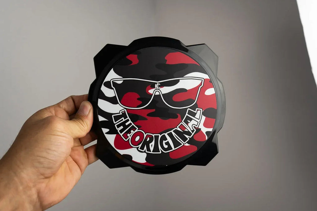 KC HiLITES Era 4 ROUND Series Light Cover Overlays - Universal StickerFab