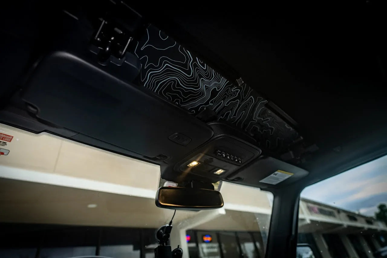 Topo Soft Top Bronco Panel Overlay - 2021+ Bronco Factory Soft Top StickerFab