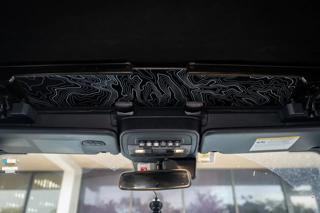 Topo Soft Top Bronco Panel Overlay - 2021+ Bronco Factory Soft Top StickerFab