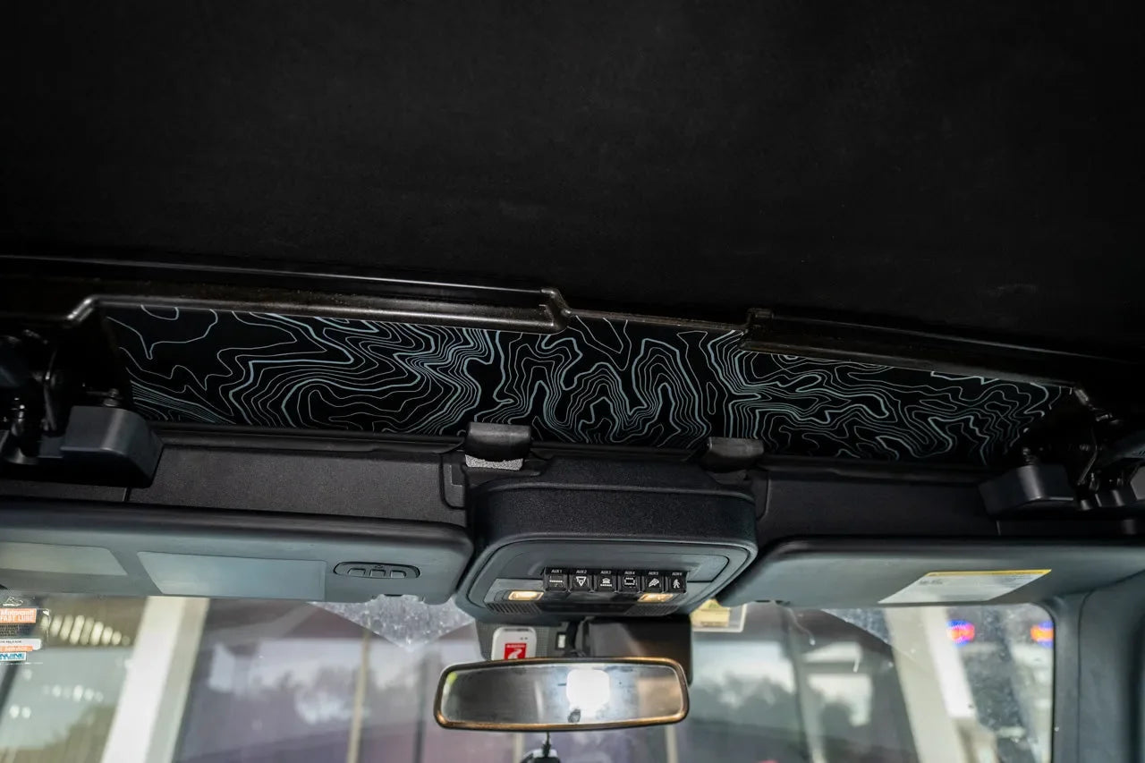 Topo Soft Top Bronco Panel Overlay - 2021+ Bronco Factory Soft Top StickerFab