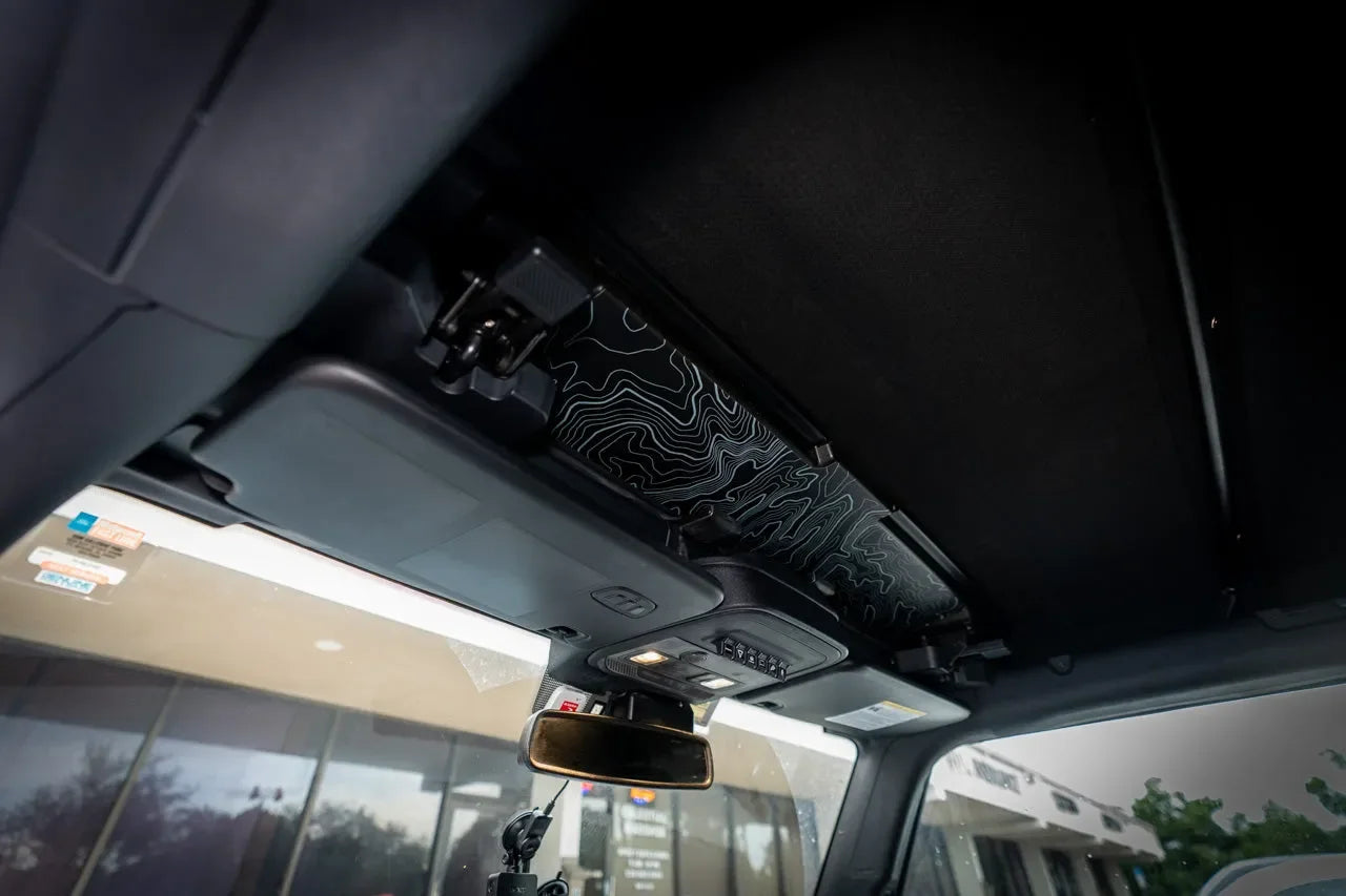 Topo Soft Top Bronco Panel Overlay - 2021+ Bronco Factory Soft Top StickerFab