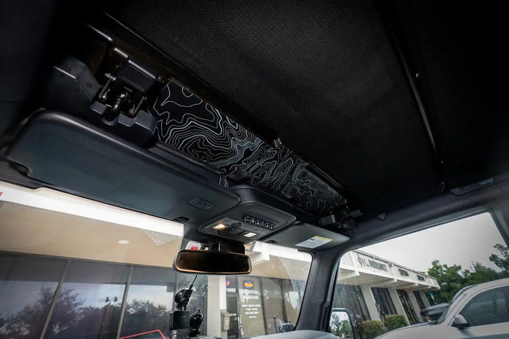 Topo Soft Top Bronco Panel Overlay - 2021+ Bronco Factory Soft Top StickerFab