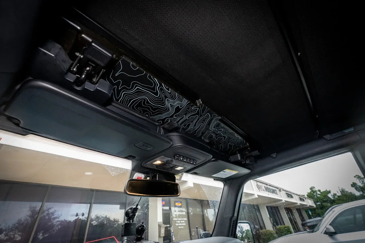Topo Soft Top Bronco Panel Overlay - 2021+ Bronco Factory Soft Top StickerFab