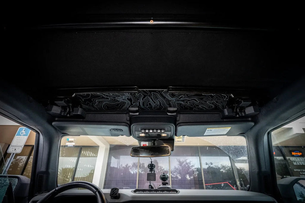 Topo Soft Top Bronco Panel Overlay - 2021+ Bronco Factory Soft Top StickerFab