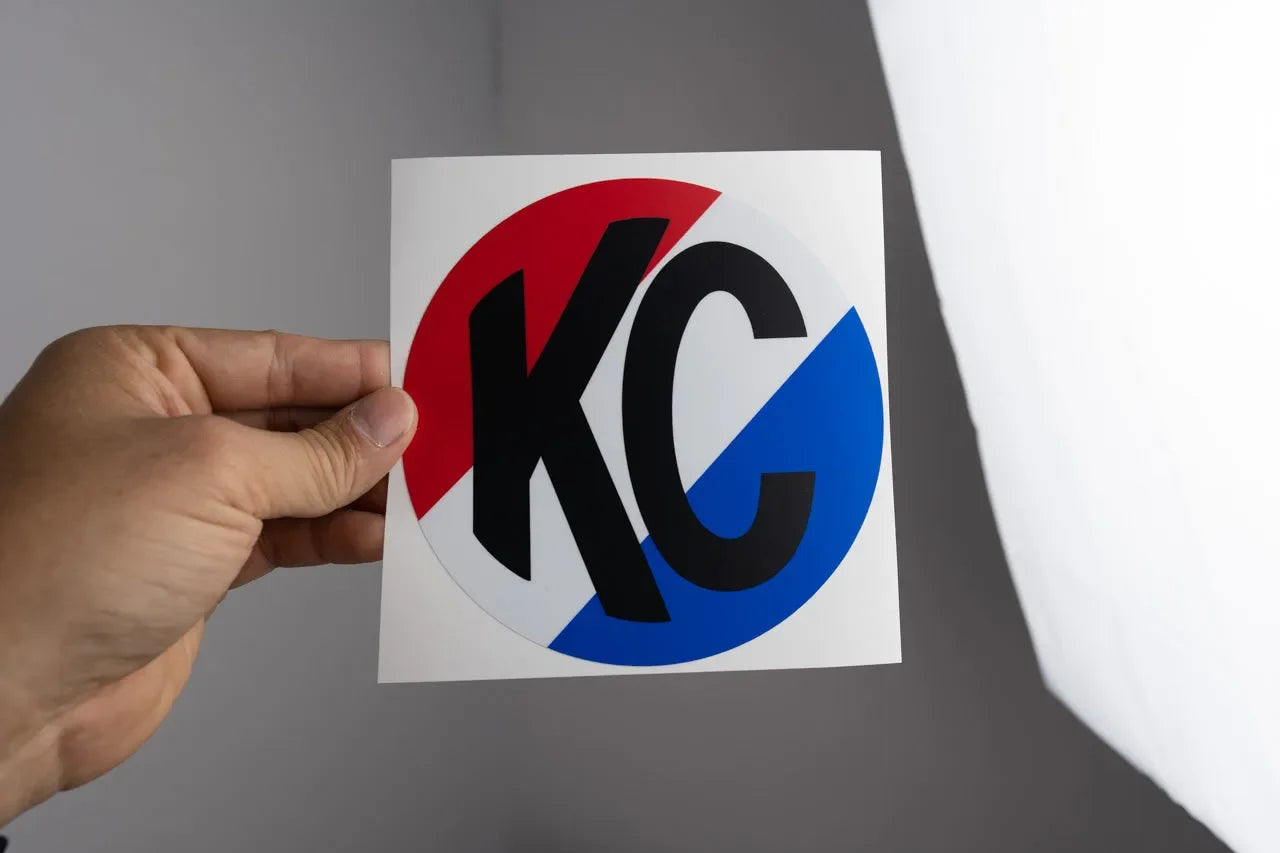 KC HiLITES Era 4 ROUND Series Light Cover Overlays - Universal StickerFab