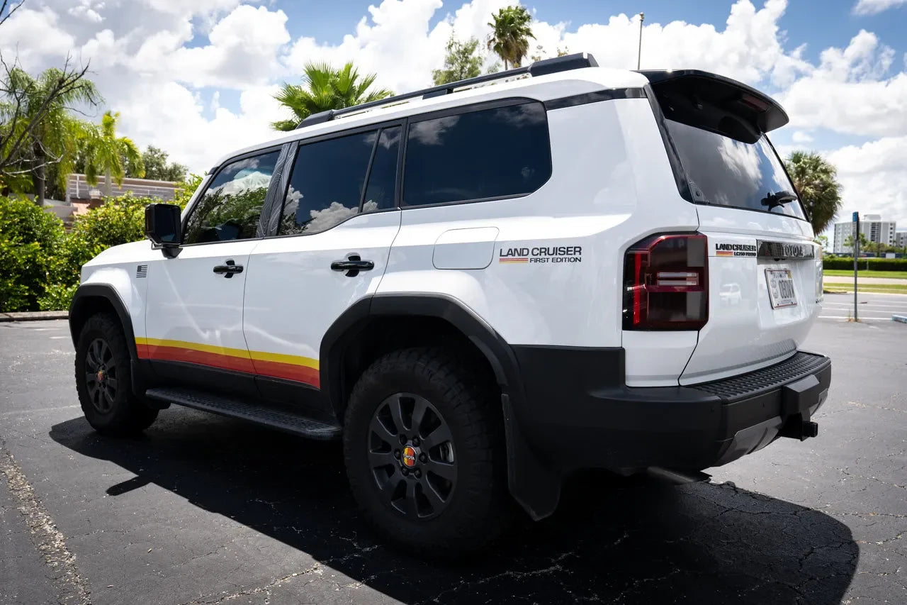 First Edition Press Release Style Rear Fender Vinyl Decal Kit (Pair) - 2024+ Land Cruiser StickerFab