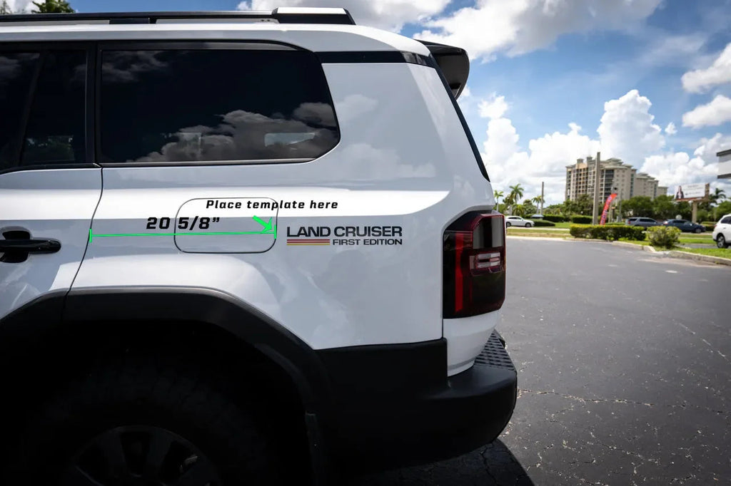 First Edition Press Release Style Rear Fender Vinyl Decal Kit (Pair) - 2024+ Land Cruiser StickerFab