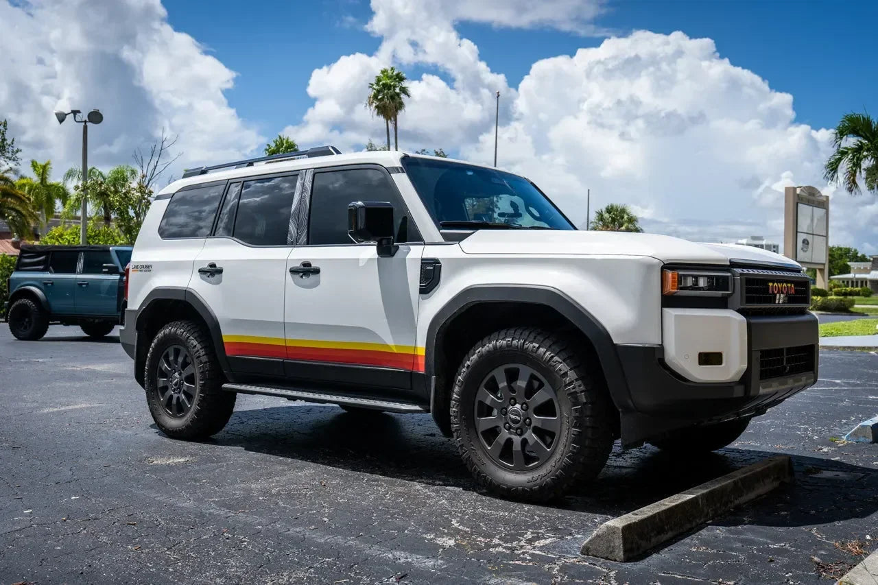 First Edition Press Release Style Rear Fender Vinyl Decal Kit (Pair) - 2024+ Land Cruiser StickerFab