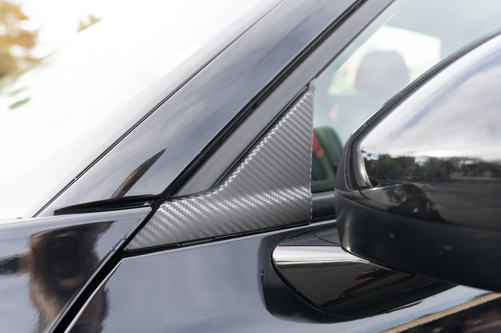 3D Carbon A Pillar Triangle Overlays - 2023+ Integra / 2022+ Civic StickerFab