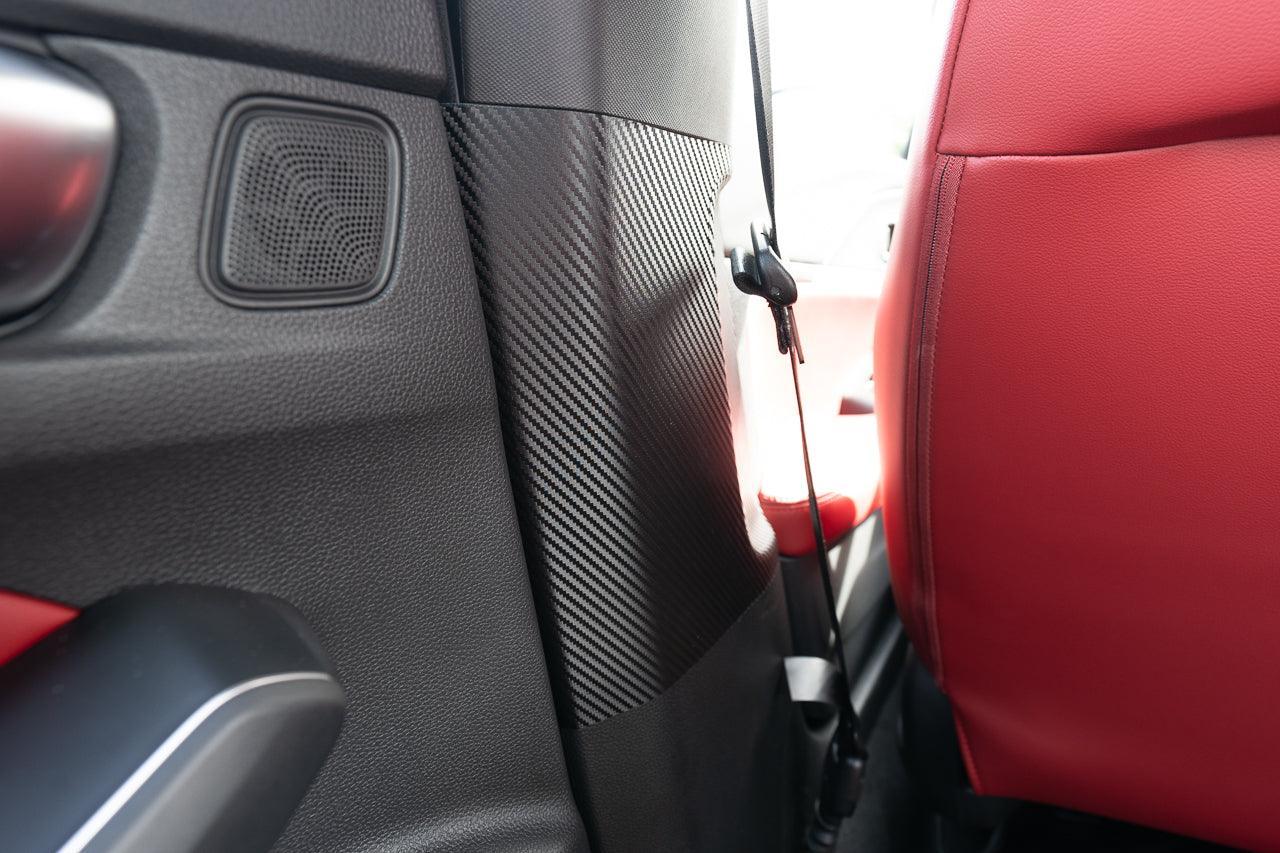 3D Carbon Fiber Seatbelt Trim Protector - 2023+ Integra / 2022+ Civic StickerFab