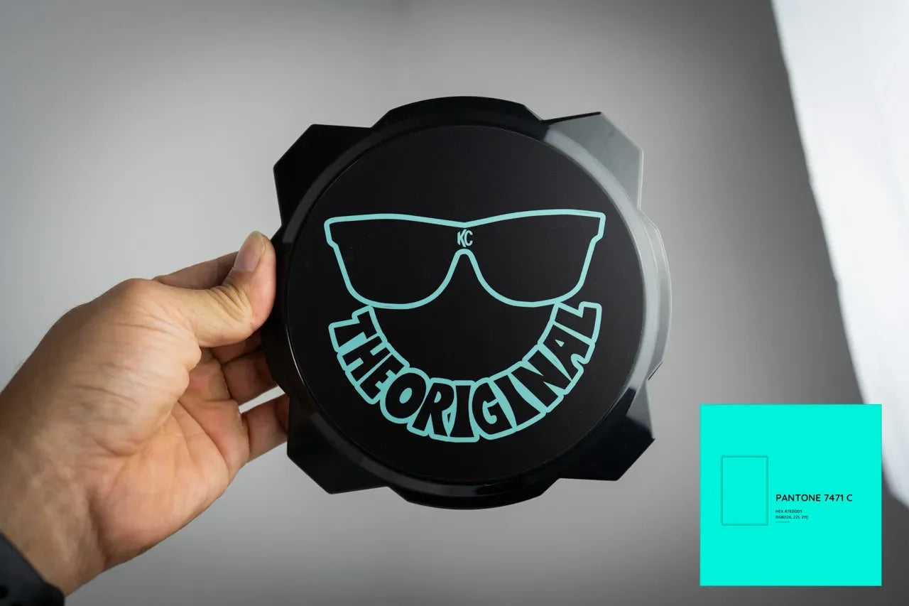KC HiLITES Era 4 ROUND Series Light Cover Overlays - Universal StickerFab