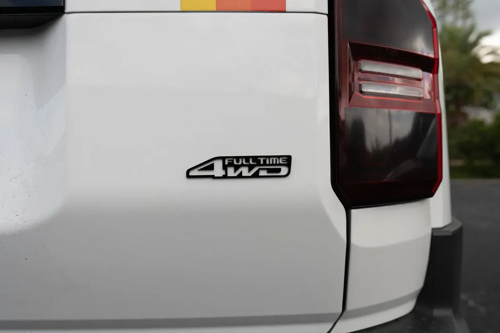 FULL TIME 4WD Acrylic Laser Series Tailgate Badge - 2024+ Land Cruiser / GX550 / 2025+ 4Runner Limited StickerFab