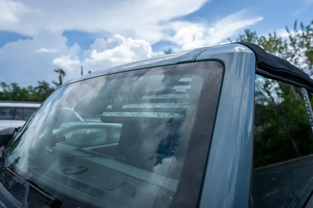 Freedom Series Sun Visor Overlays (Printed Series) - 2021+ Bronco StickerFab