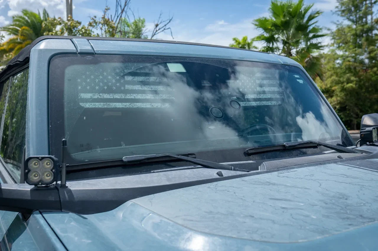 Freedom Series Sun Visor Overlays (Printed Series) - 2021+ Bronco StickerFab