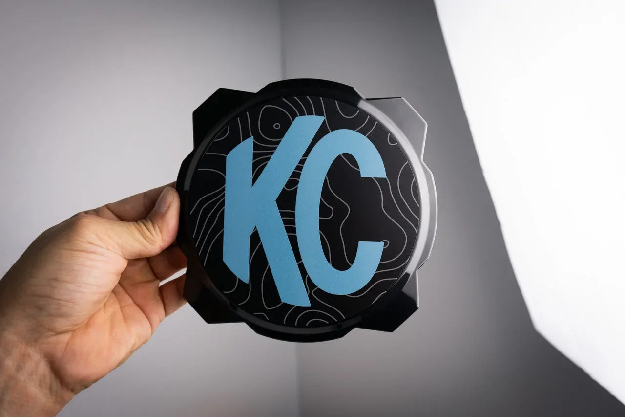 KC HiLITES Pro6 / Titan Gravity Light Cover Topo Overlays (Pair) - Universal StickerFab