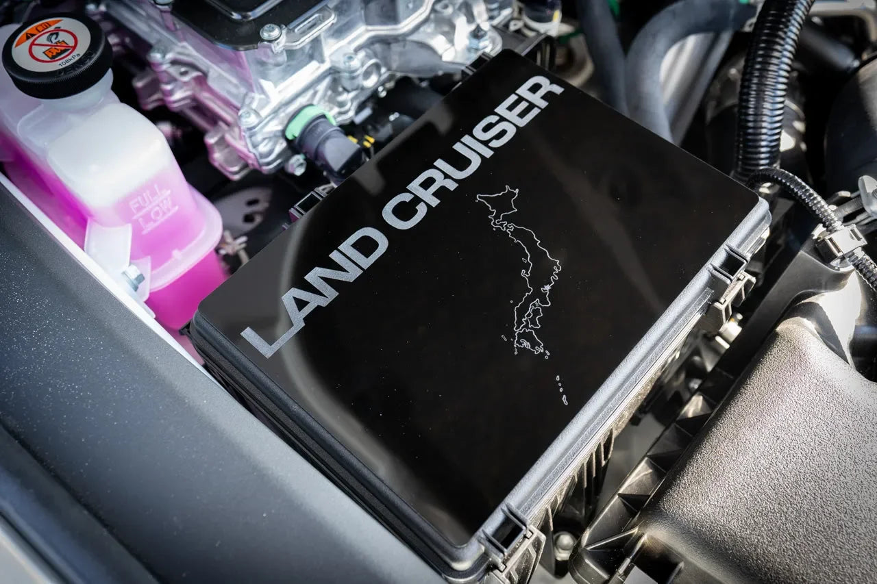 Passenger Side Fuse Box Acrylic Plate - 2024+ Land Cruiser StickerFab