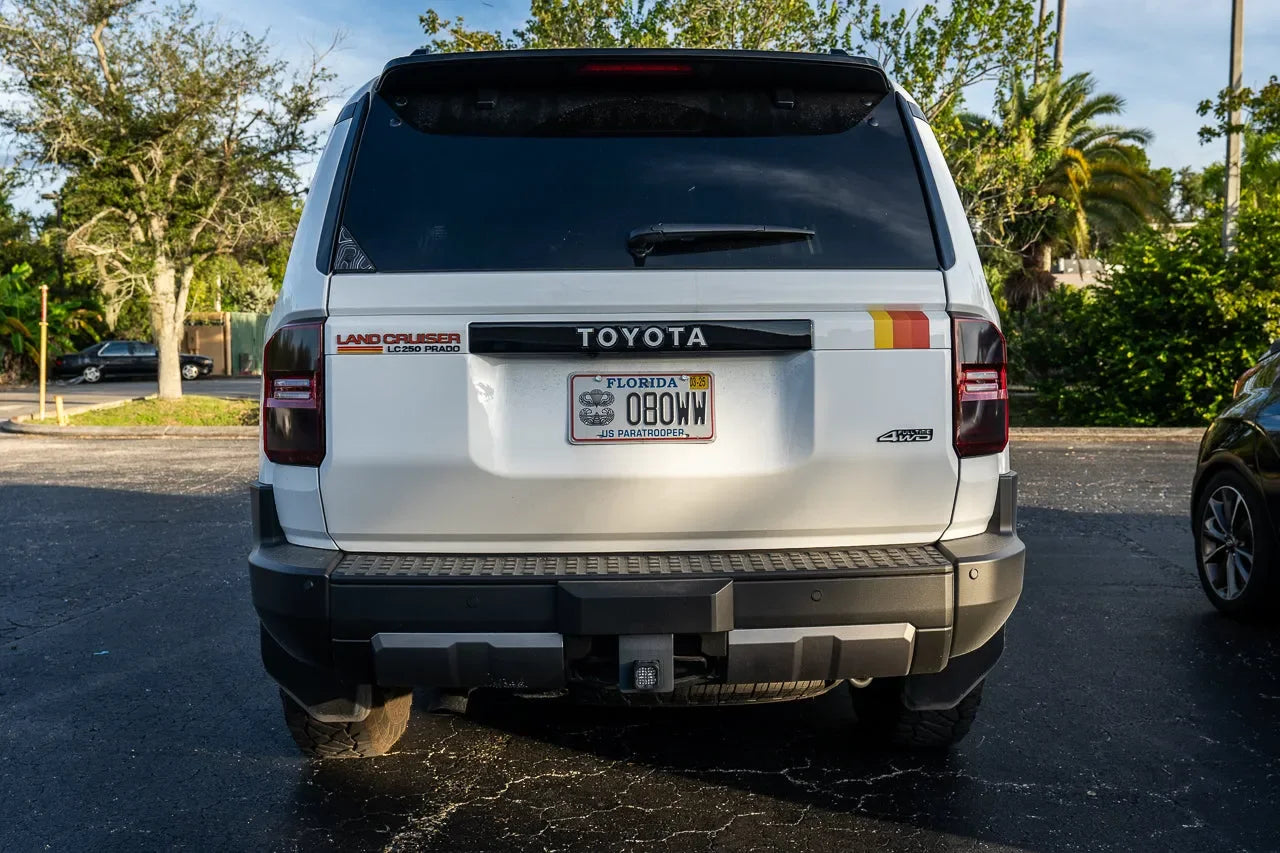 "Land Cruiser" Rear Tailgate Emblem Overlays - 2024+ Land Cruiser StickerFab