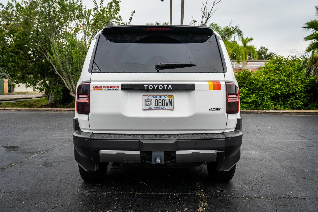 "Land Cruiser" Rear Tailgate Emblem Overlays - 2024+ Land Cruiser StickerFab