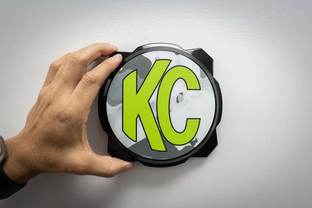 KC HiLITES Era 4 ROUND Series Light Cover Overlays - Universal StickerFab