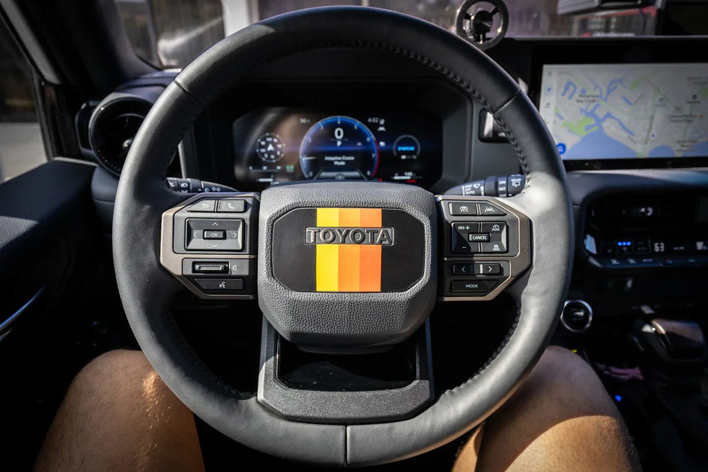 Heritage Steering Wheel Overlay - 2024+ Land Cruiser StickerFab