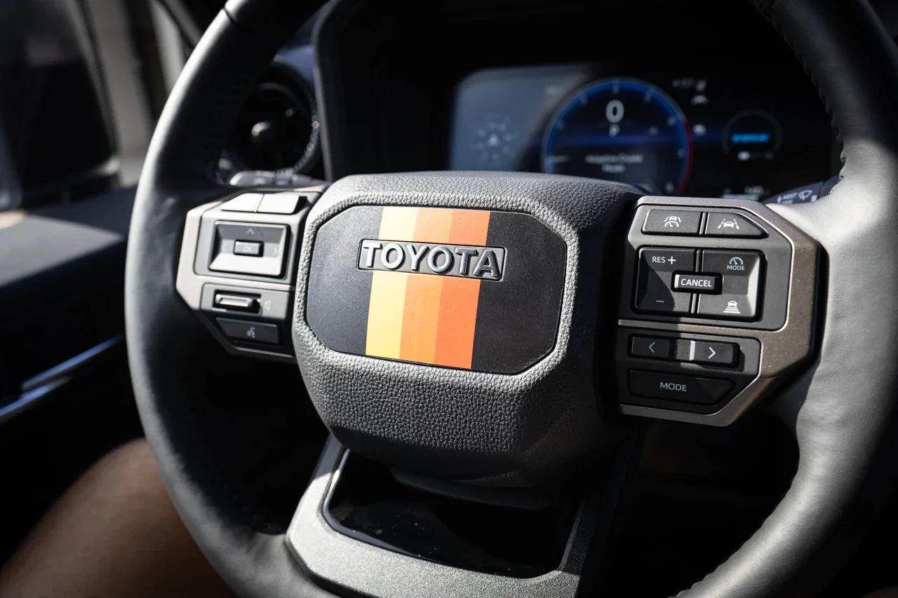 Heritage Steering Wheel Overlay - 2024+ Land Cruiser StickerFab