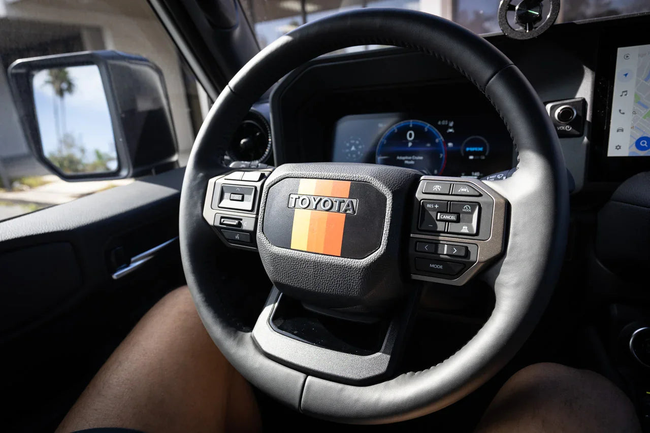 Heritage Steering Wheel Overlay - 2024+ Land Cruiser StickerFab