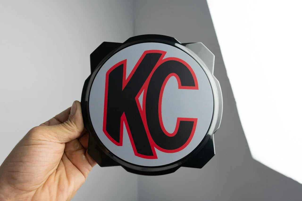 KC HiLITES Era 4 ROUND Series Light Cover Overlays - Universal StickerFab