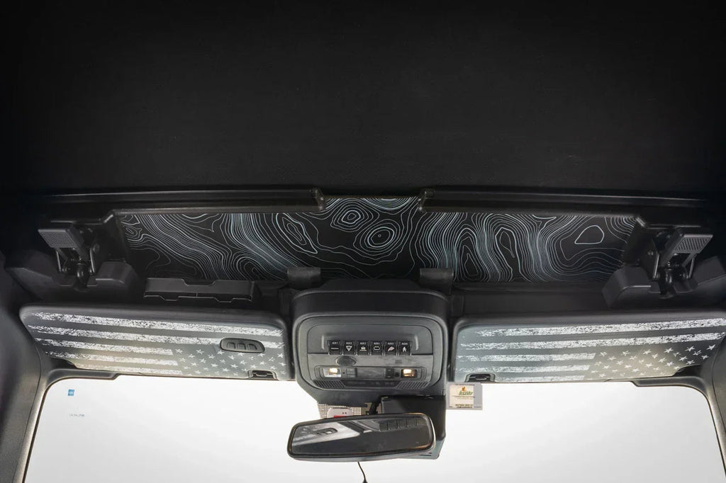 Topo Soft Top Bronco Panel Overlay - 2021+ Bronco Factory Soft Top StickerFab