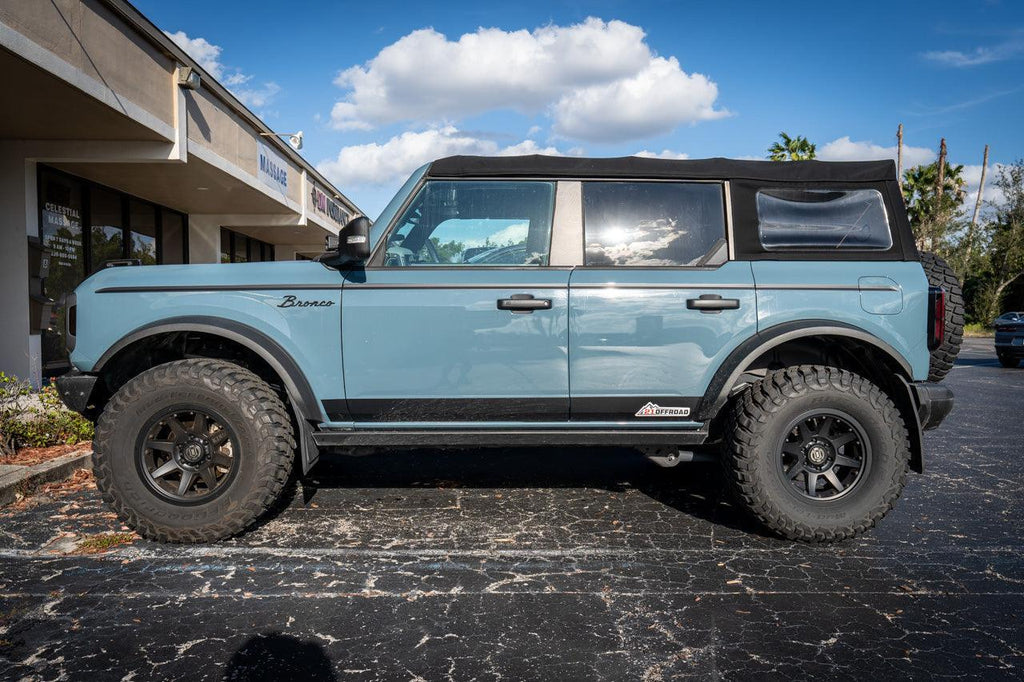Solid Color Upper Door Spear Stripe Kit - 2021+ Bronco 4 Door (non-Raptor) StickerFab