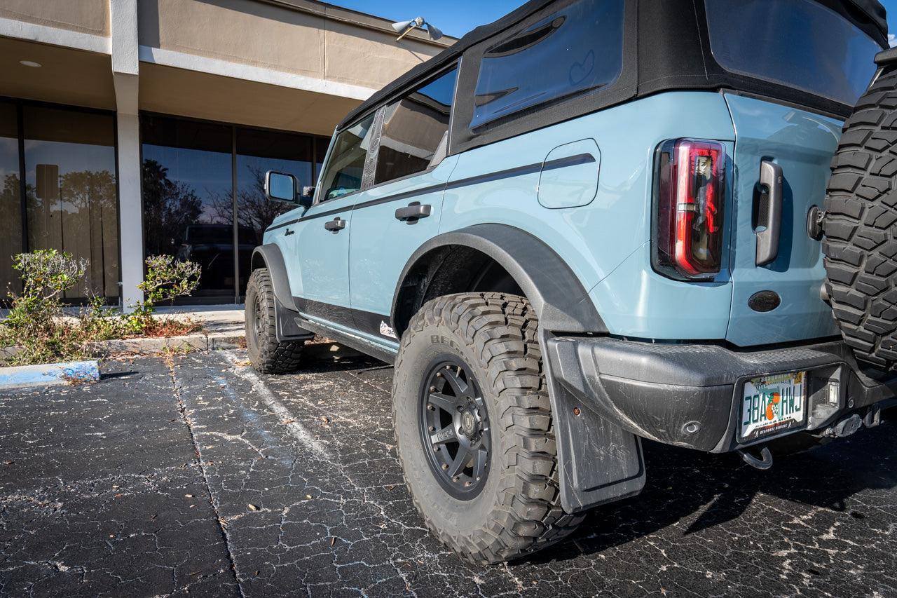 Solid Color Upper Door Spear Stripe Kit - 2021+ Bronco 4 Door (non-Raptor) StickerFab