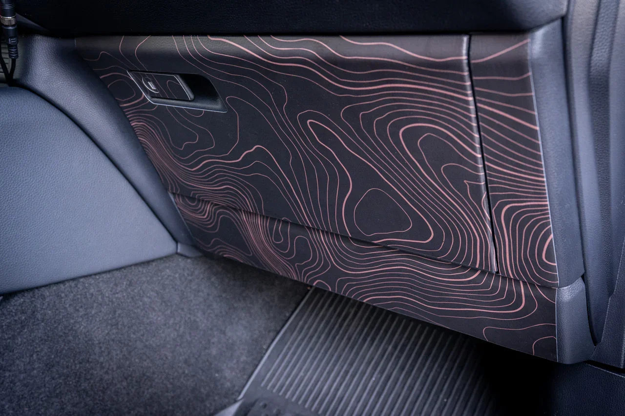 Topographic Glovebox Panel Protection - 2024+ Land Cruiser StickerFab