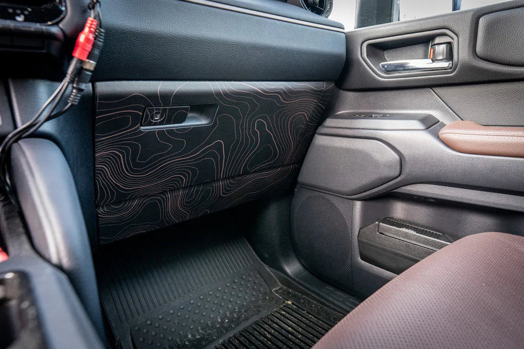 Topographic Glovebox Panel Protection - 2024+ Land Cruiser StickerFab
