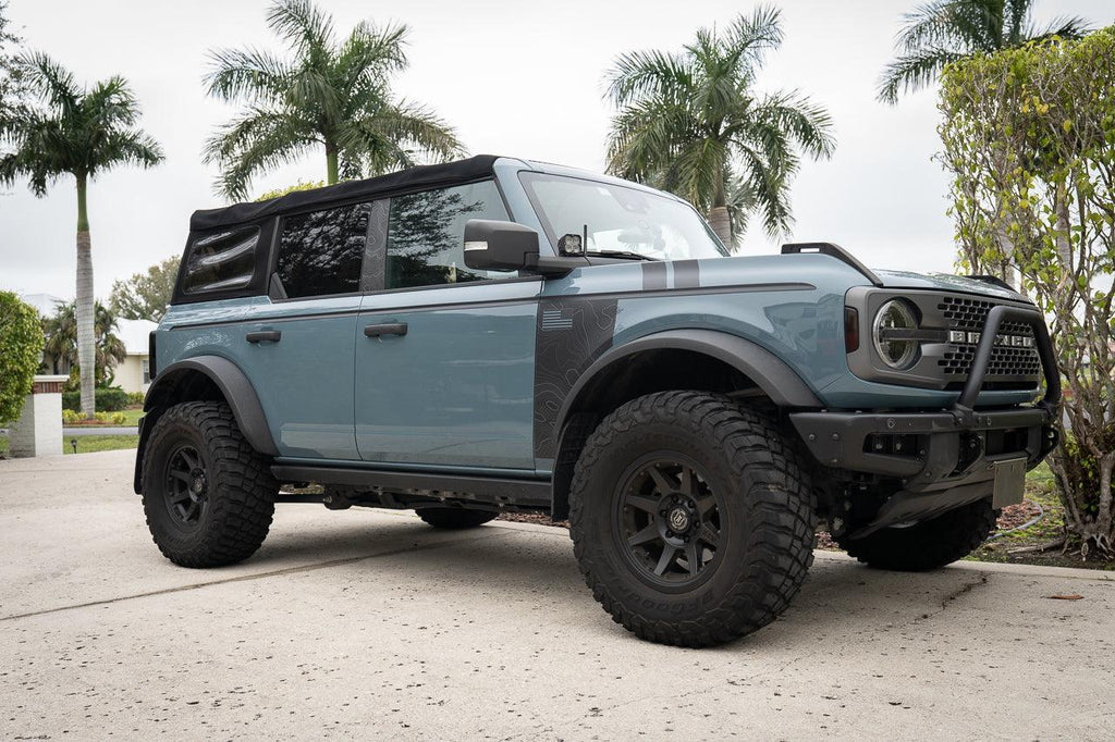 Solid Color Upper Door Spear Stripe Kit - 2021+ Bronco 4 Door (non-Raptor) StickerFab