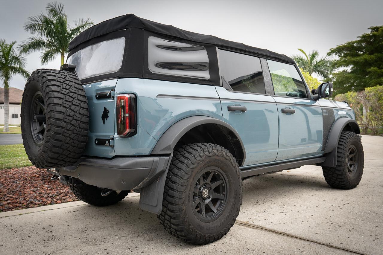 Solid Color Upper Door Spear Stripe Kit - 2021+ Bronco 4 Door (non-Raptor) StickerFab