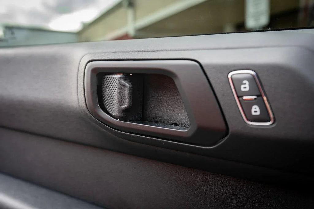Solid Color Interior Door Handle Overlays (Printed Series) - 2021+ Bronco StickerFab