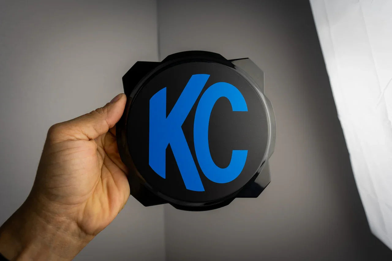 KC HiLITES Era 4 ROUND Series Light Cover Overlays - Universal StickerFab