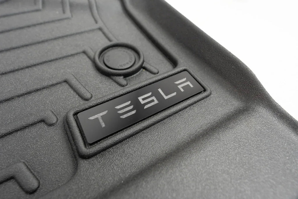 Tesla Logo Emblem for WeatherTech Floor Mats - Model S, X, 3, and Y StickerFab