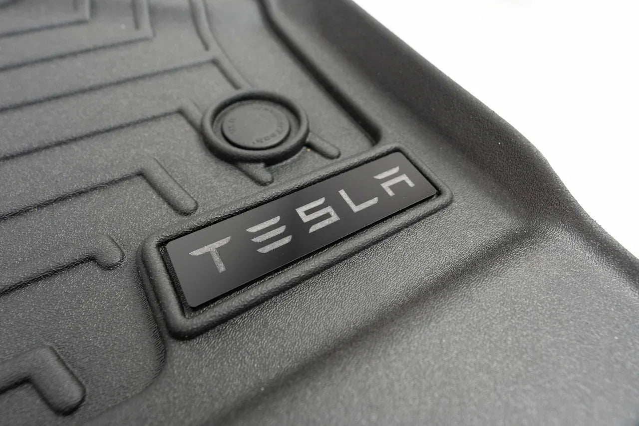 Tesla Logo Emblem for WeatherTech Floor Mats - Model S, X, 3, and Y StickerFab