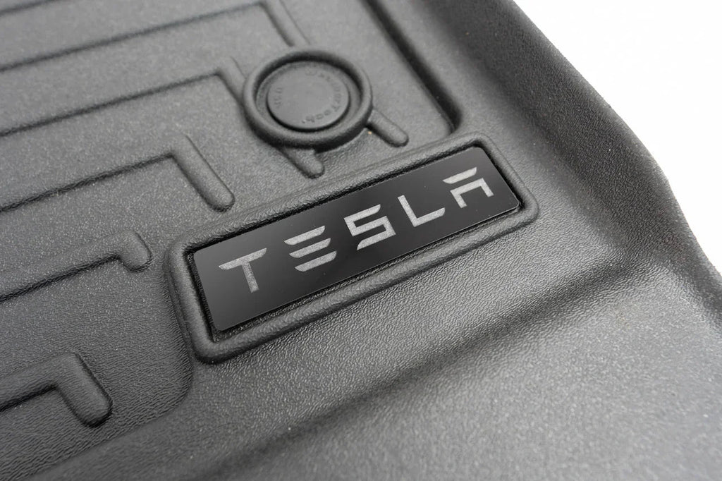 Tesla Logo Emblem for WeatherTech Floor Mats - Model S, X, 3, and Y StickerFab