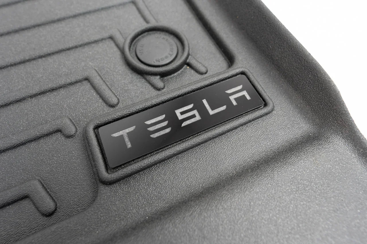 Tesla Logo Emblem for WeatherTech Floor Mats - Model S, X, 3, and Y StickerFab