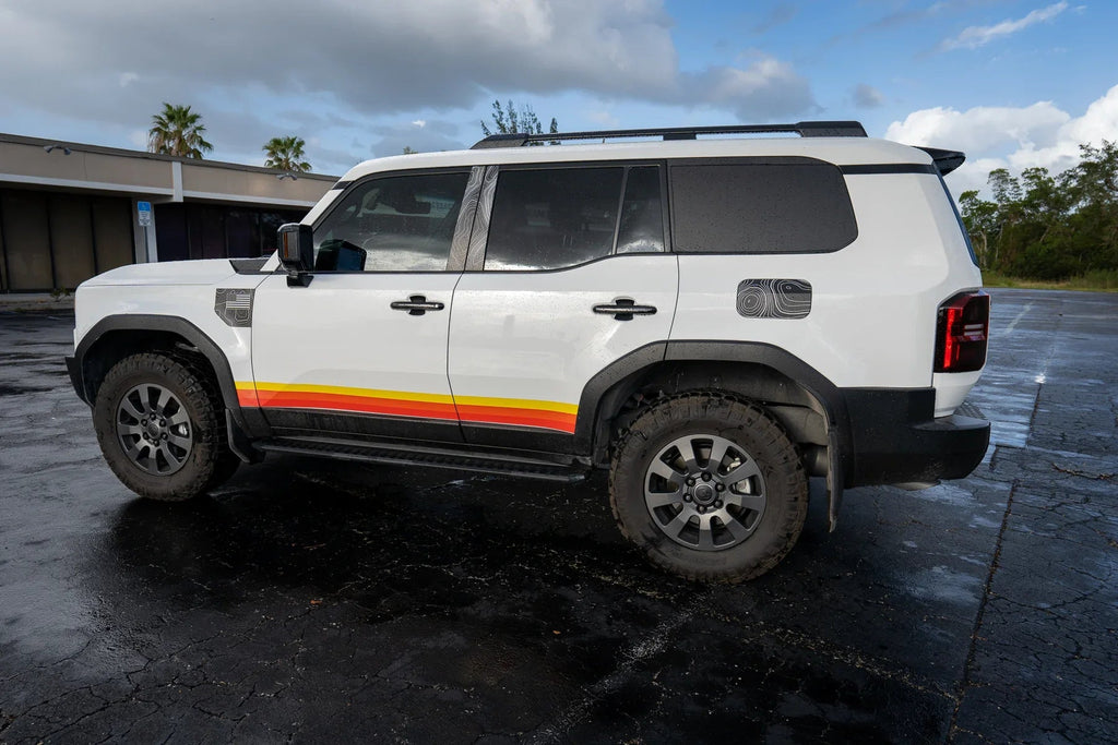 Side Window Blackout Overlays - 2024+ Land Cruiser StickerFab