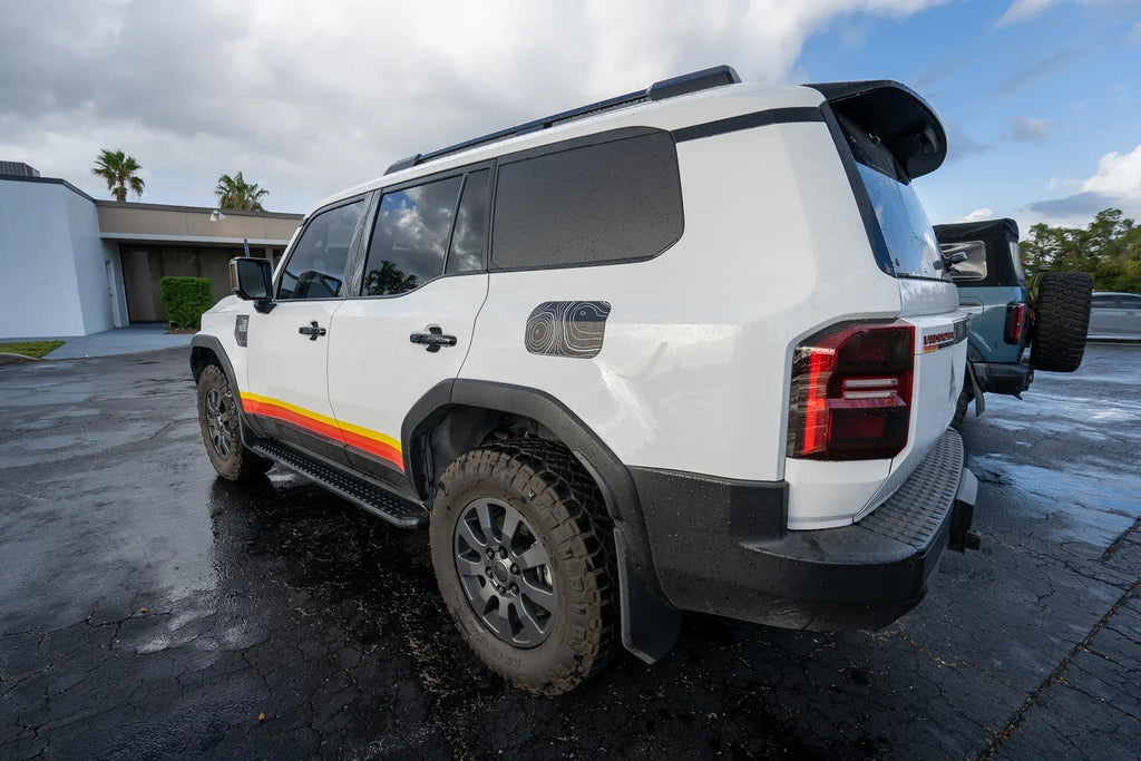Side Window Blackout Overlays - 2024+ Land Cruiser StickerFab