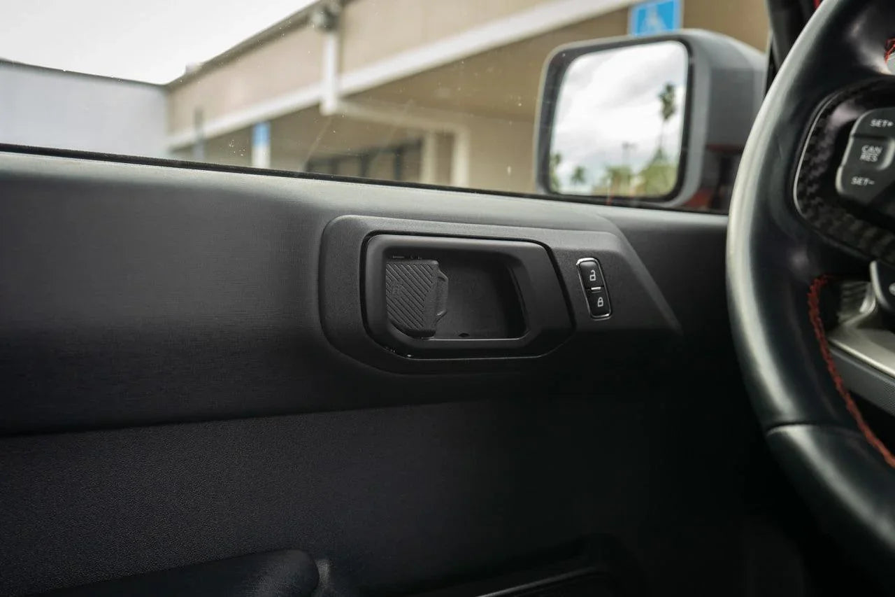 Solid Color Interior Door Handle Overlays (Printed Series) - 2021+ Bronco StickerFab