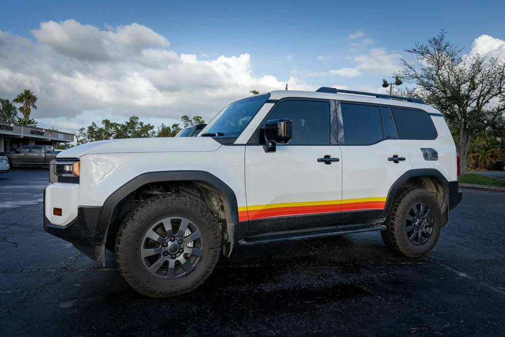 Side Window Blackout Overlays - 2024+ Land Cruiser StickerFab
